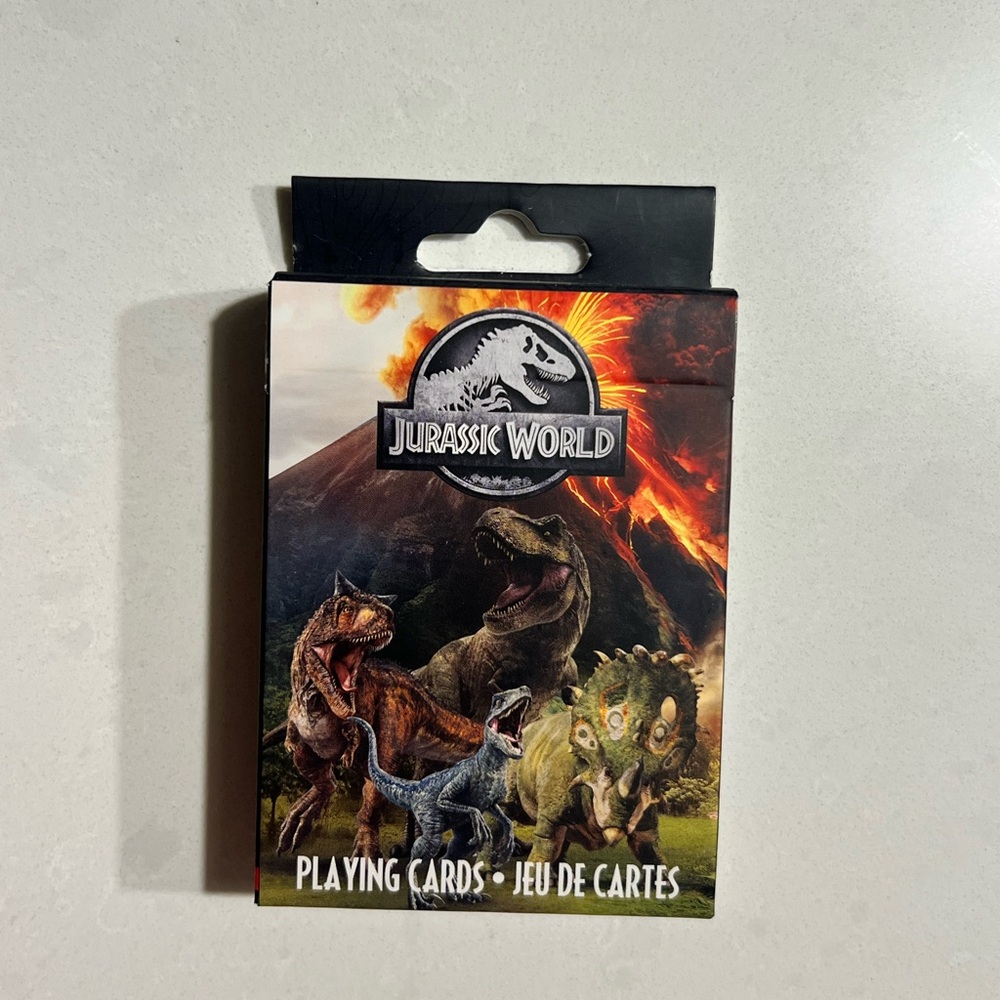 JURASSIC WORLD playing cards set